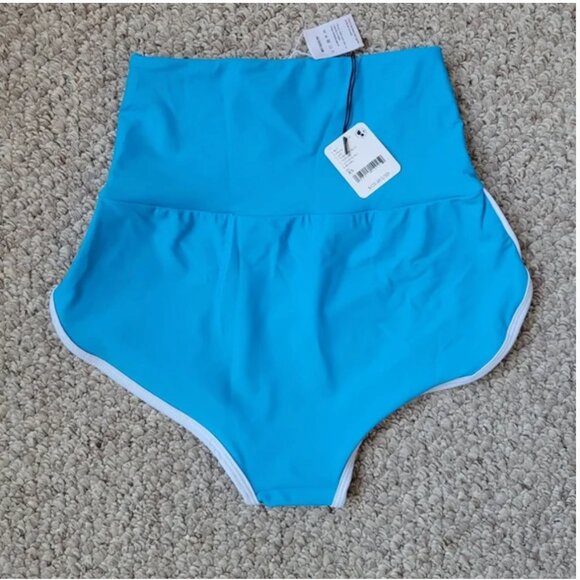 Free People NWT Salt Gypsy turchese blue swim swimsuit bikini bottom size XS - Picture 2 of 4